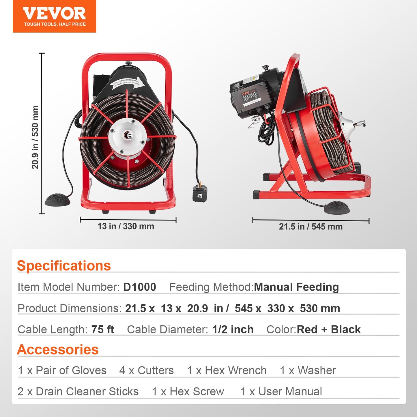 Drain Cleaner Machine Drain Auger — view 8
