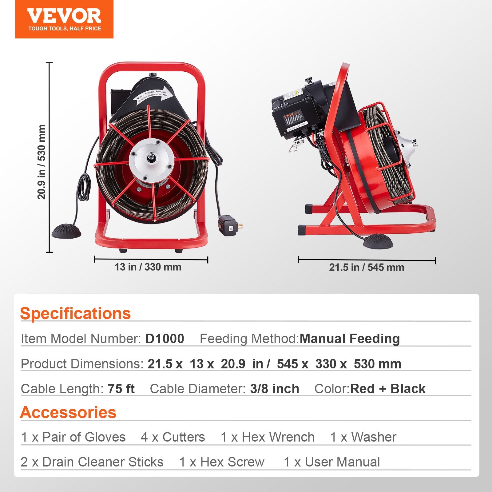 Drain Cleaner Machine Drain Auger — view 8