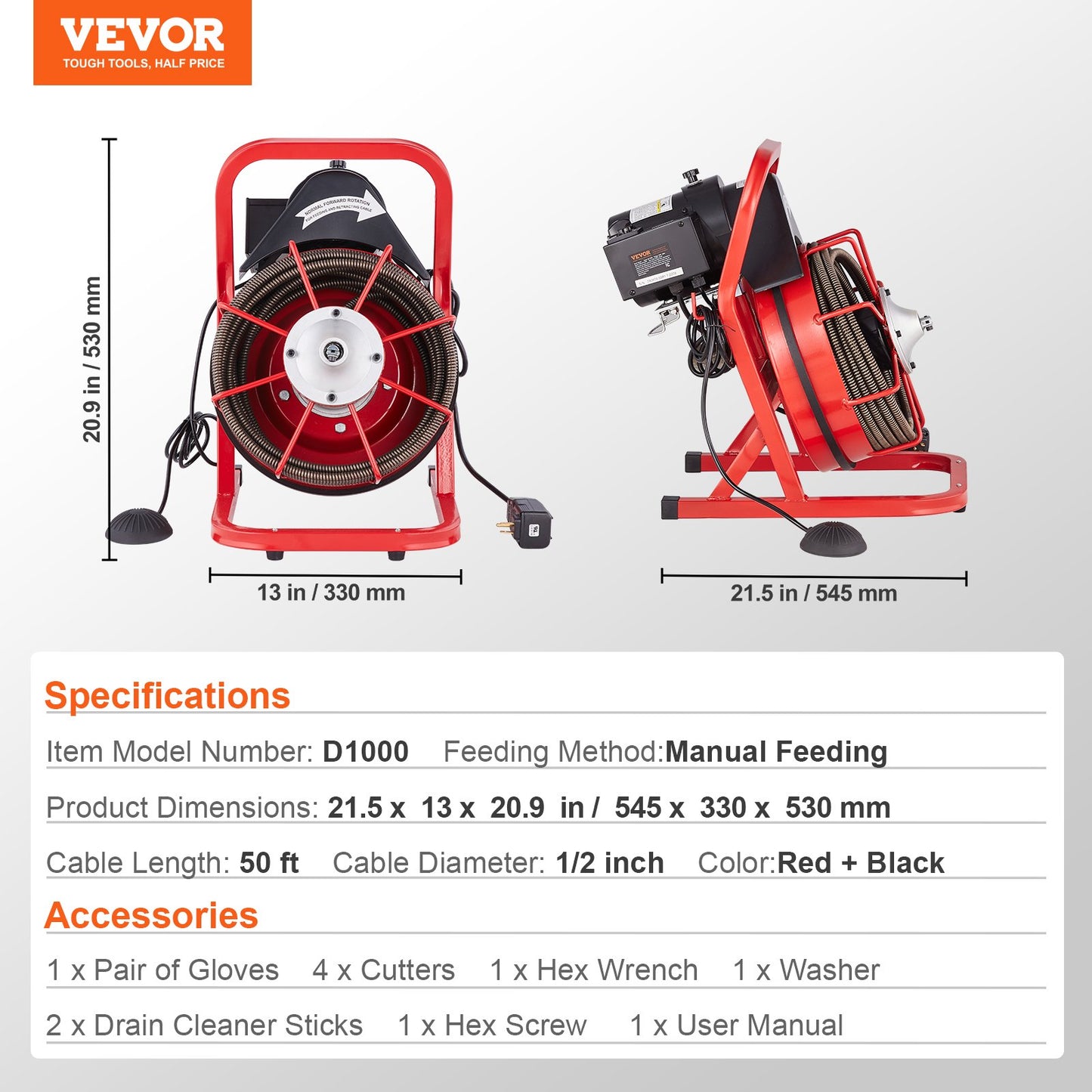 Drain Cleaner Machine Drain Auger — view 8