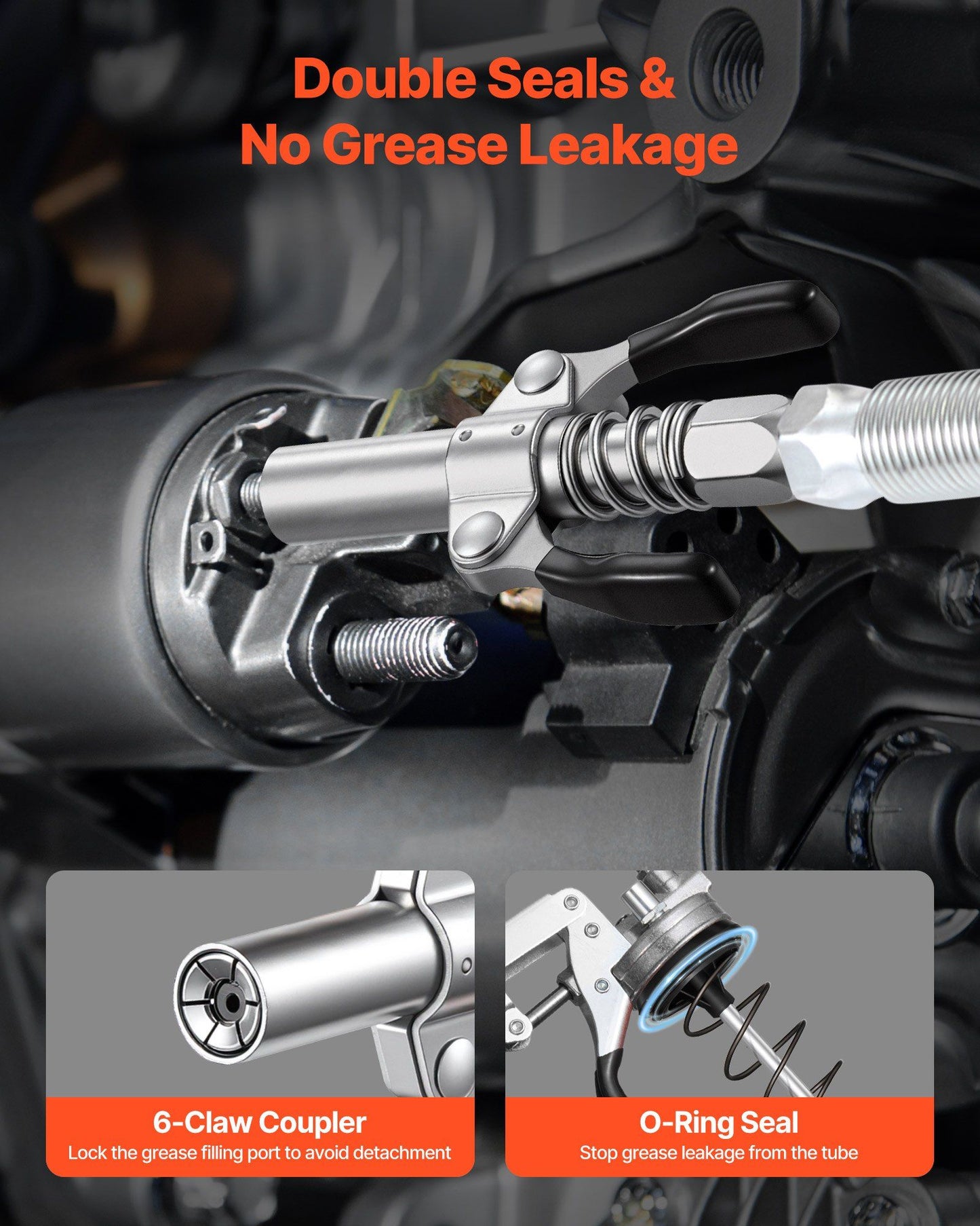 Pistol grip grease gun 8000 PSI — view 4