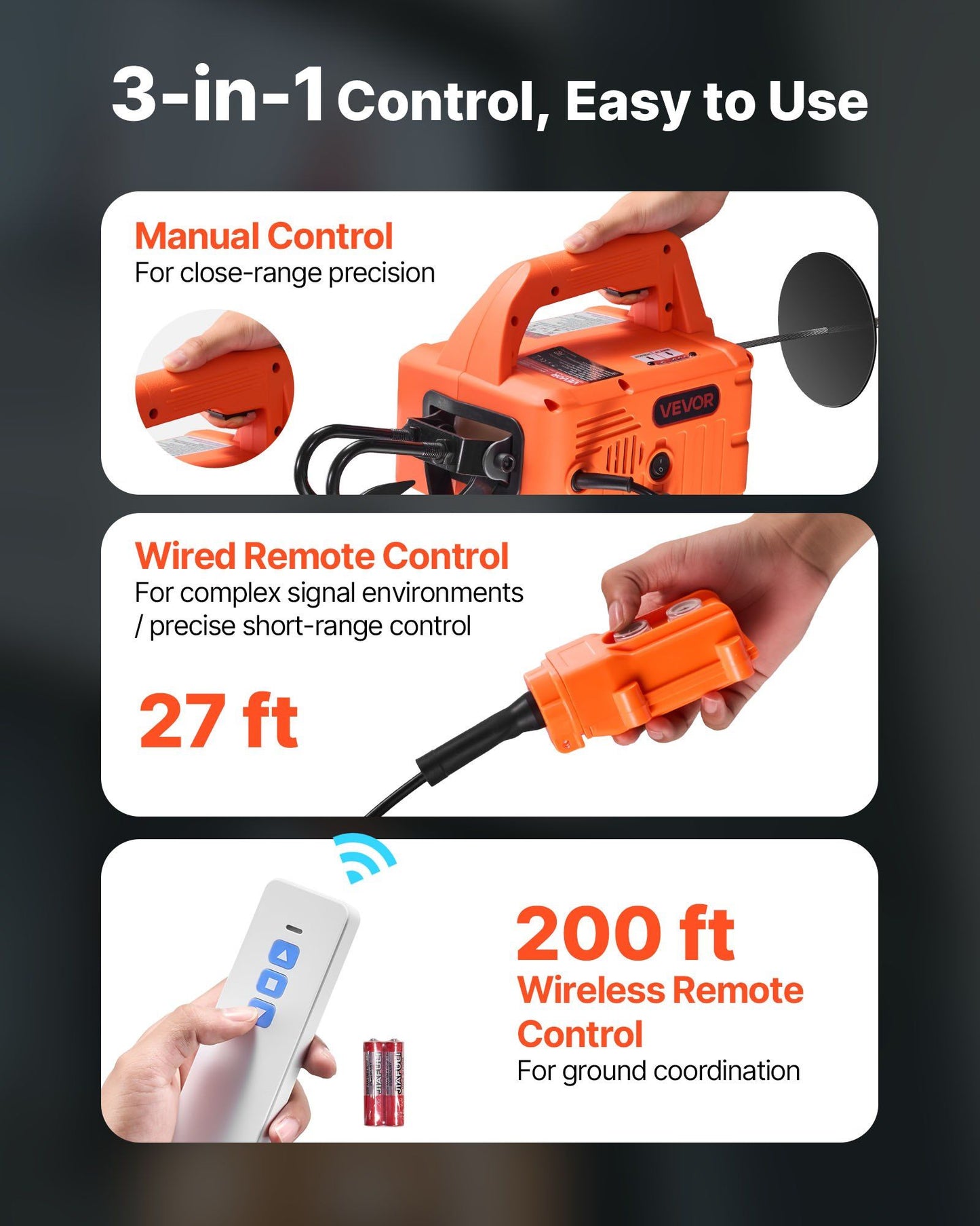 3-in-1 Electric Hoist Winch — view 5