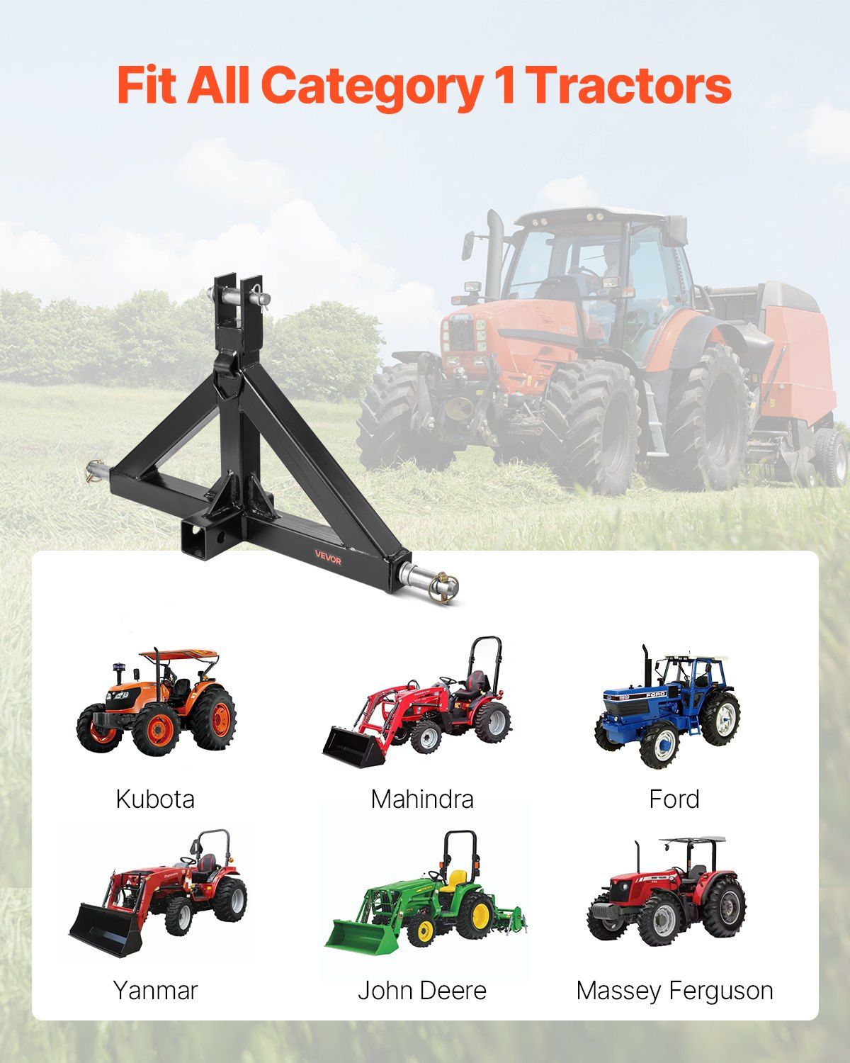 3 Point Hitch Receiver with 2 — view 3