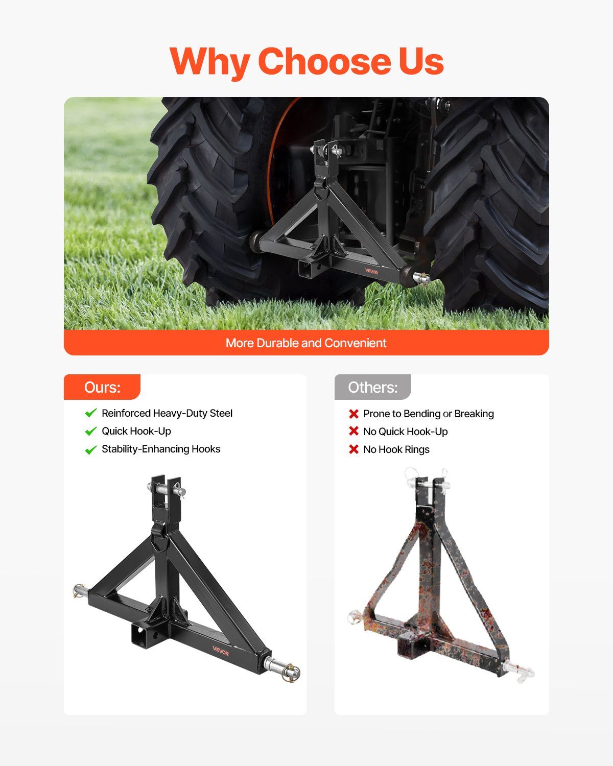 3 Point Hitch Receiver with 2 — view 5