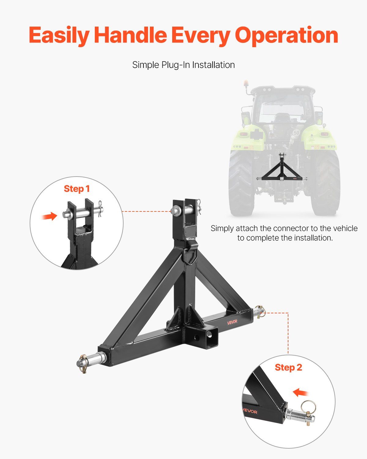 3 Point Hitch Receiver with 2 — view 7