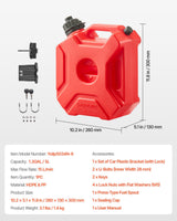 Fuel container 5 L gas can, red — view 8