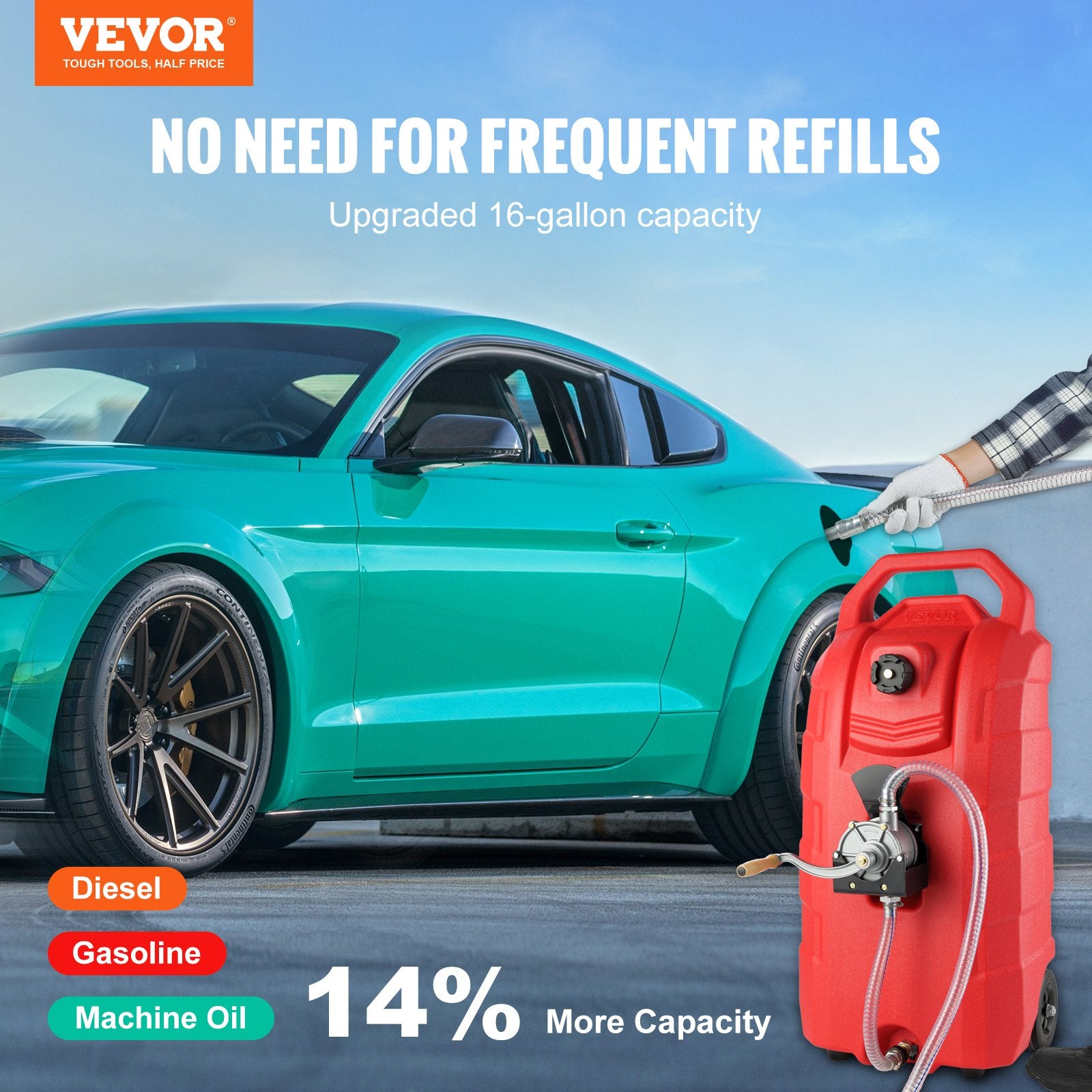 60.57L Fuel Caddy, 7.8 L/min — view 3
