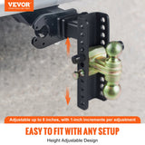 Adjustable Trailer Hitch 203.2 mm Drop — view 3