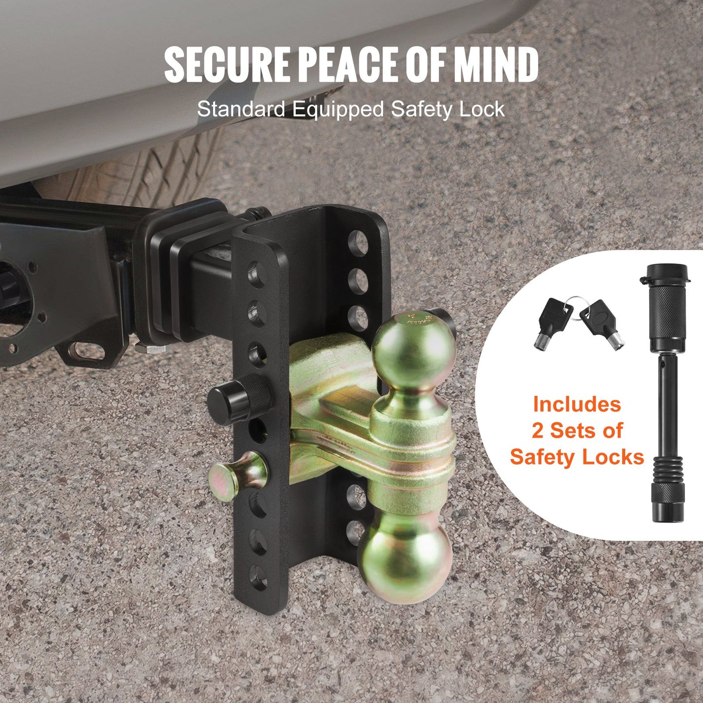 Adjustable Trailer Hitch, 152.4 mm — view 6