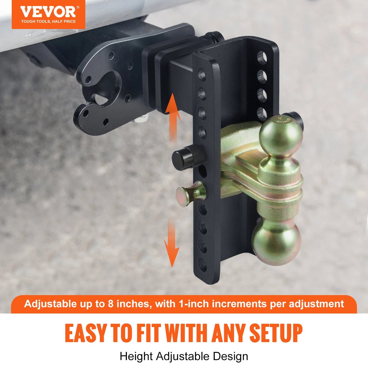 Adjustable Trailer Hitch, 203.2 mm — view 3