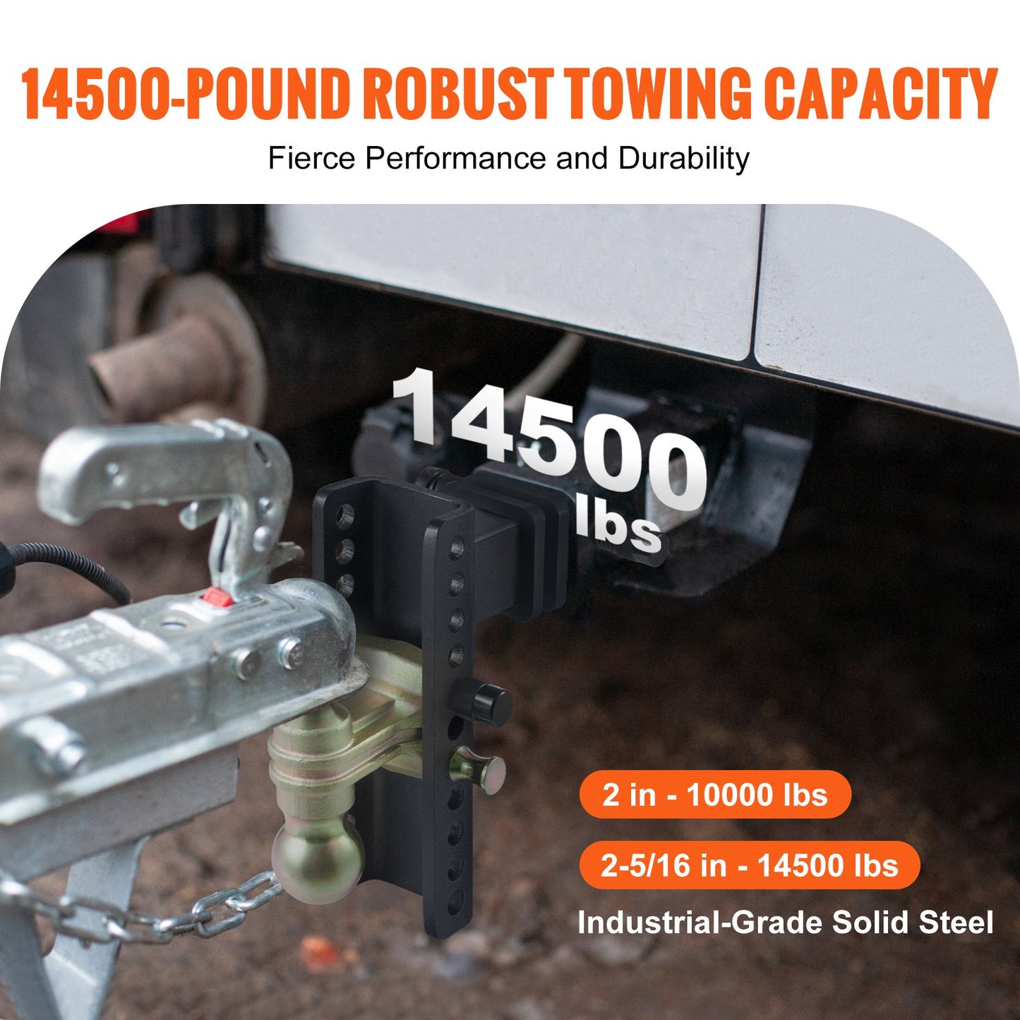Adjustable Trailer Hitch, 203.2 mm — view 4