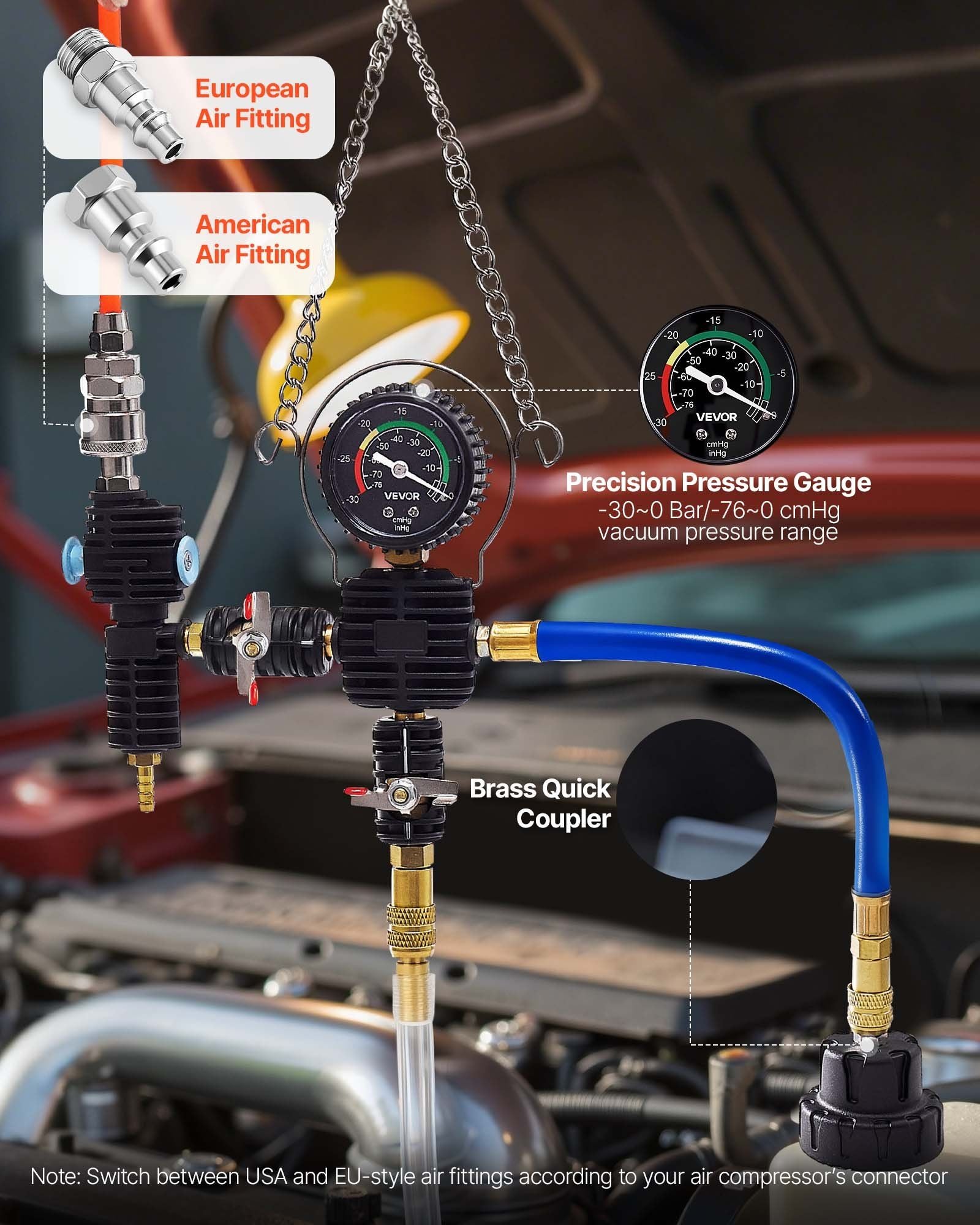 Coolant Pressure Tester Kit — view 6