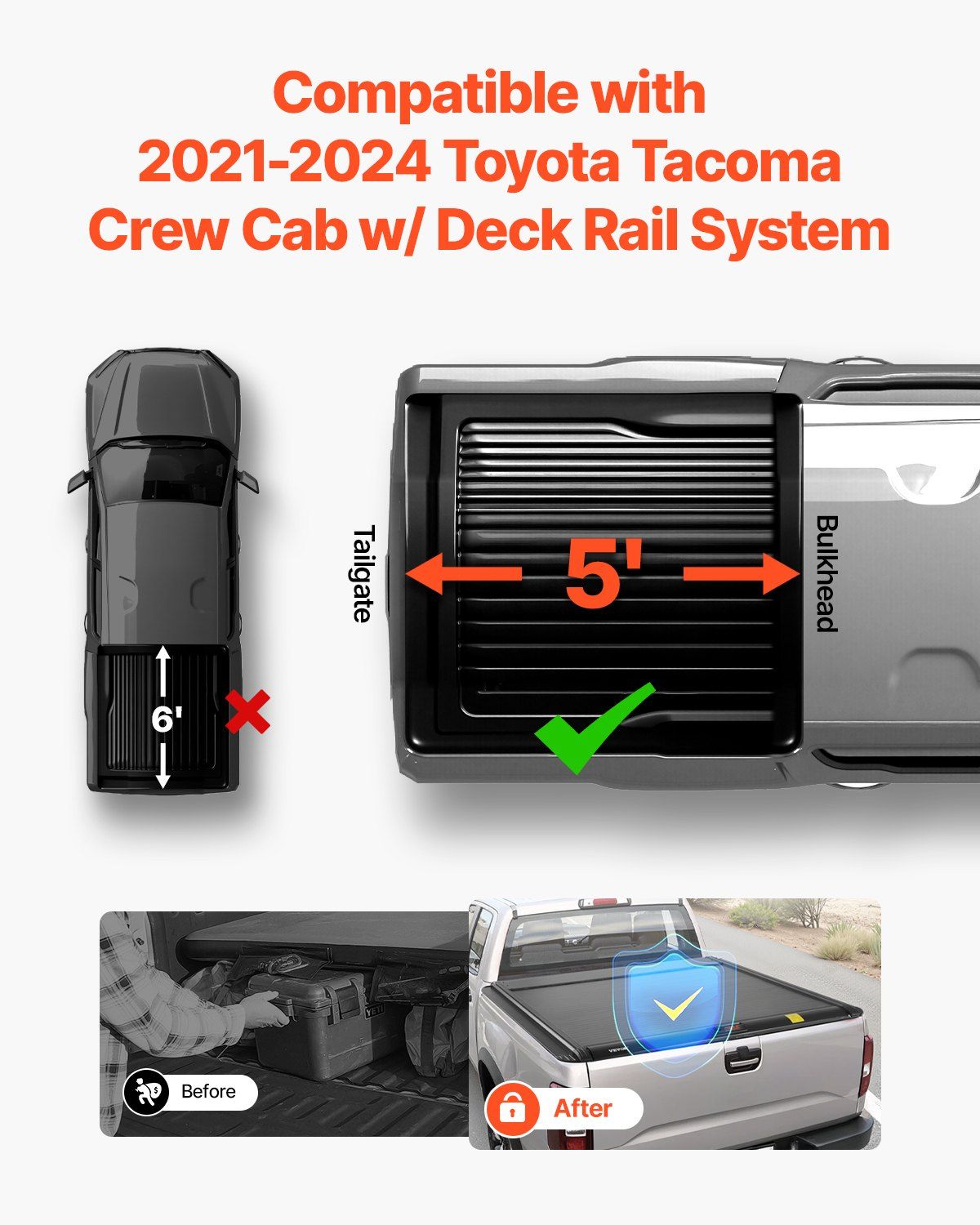 Retractable Tonneau Cover — view 3