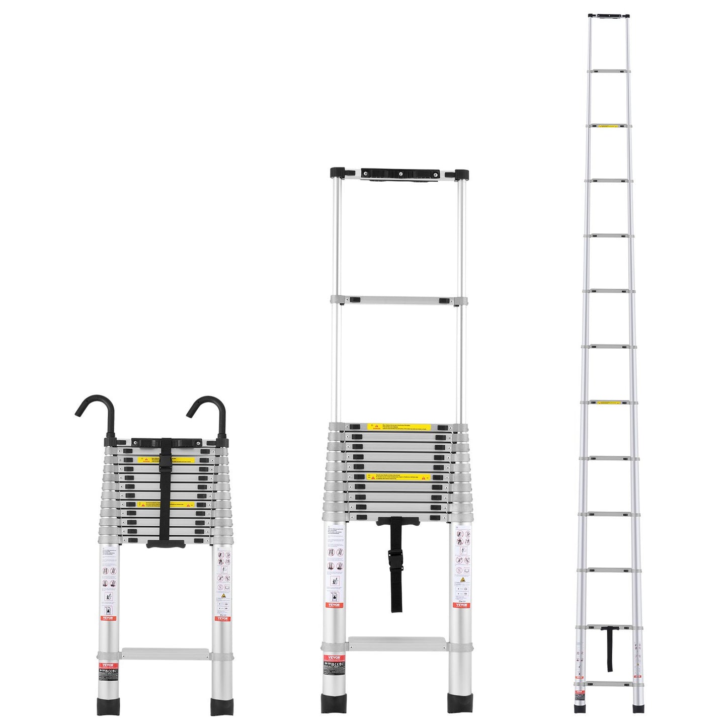 Telescoping Extension Ladder 16.5FT Multi-button — view 2
