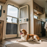 RV screen door protector, black — view 9