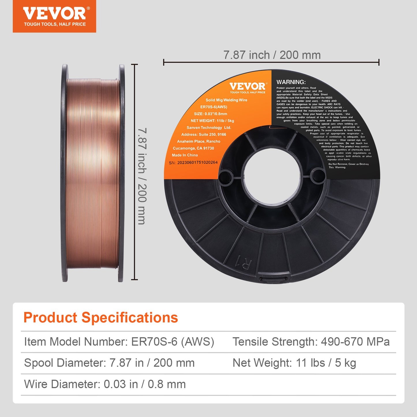 Solid MIG Welding Wire, ER70S-6 — view 8