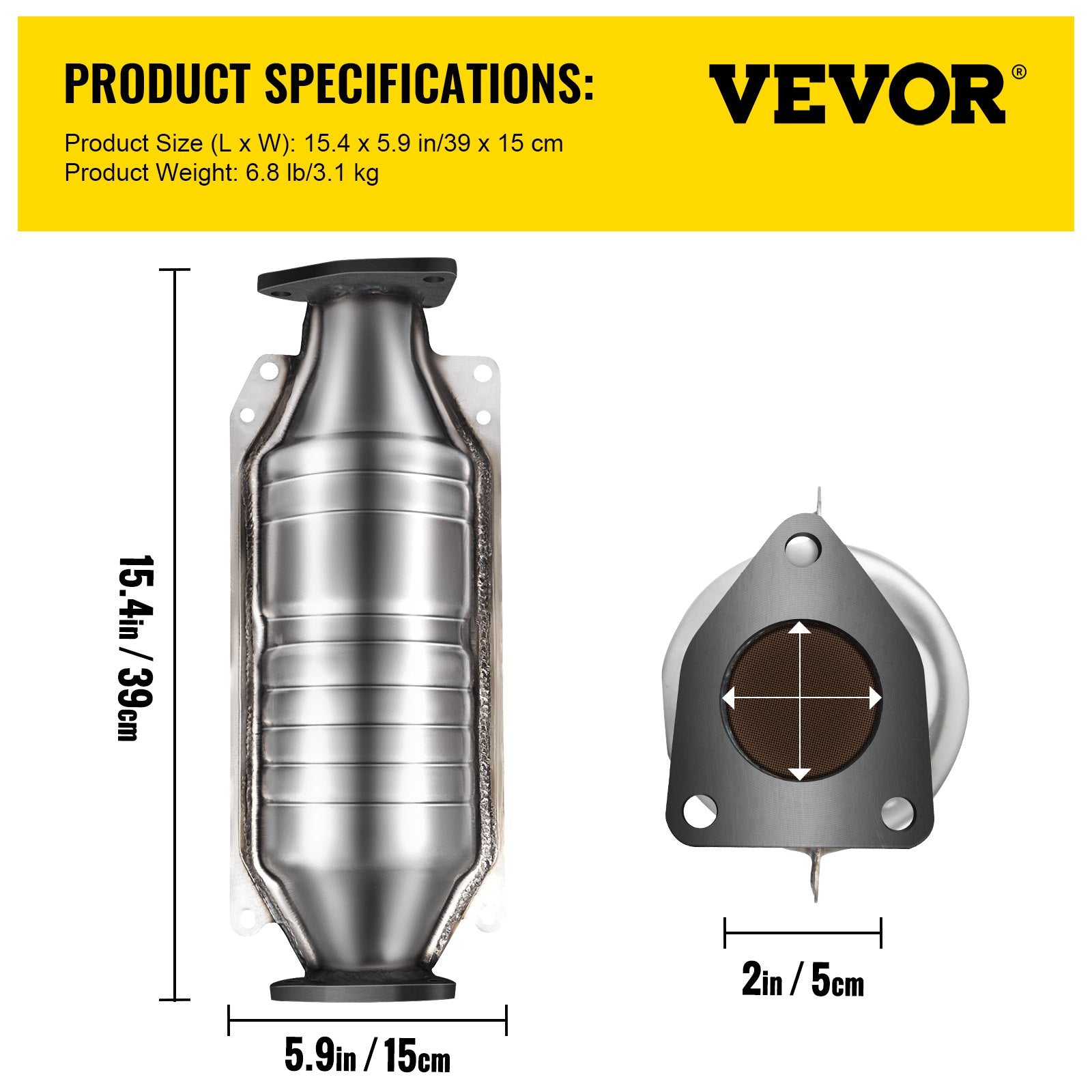 Catalytic Converter Compatible with 1998-2002 — view 8