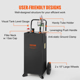 114L gas caddy fuel storage tank with wheels — view 5