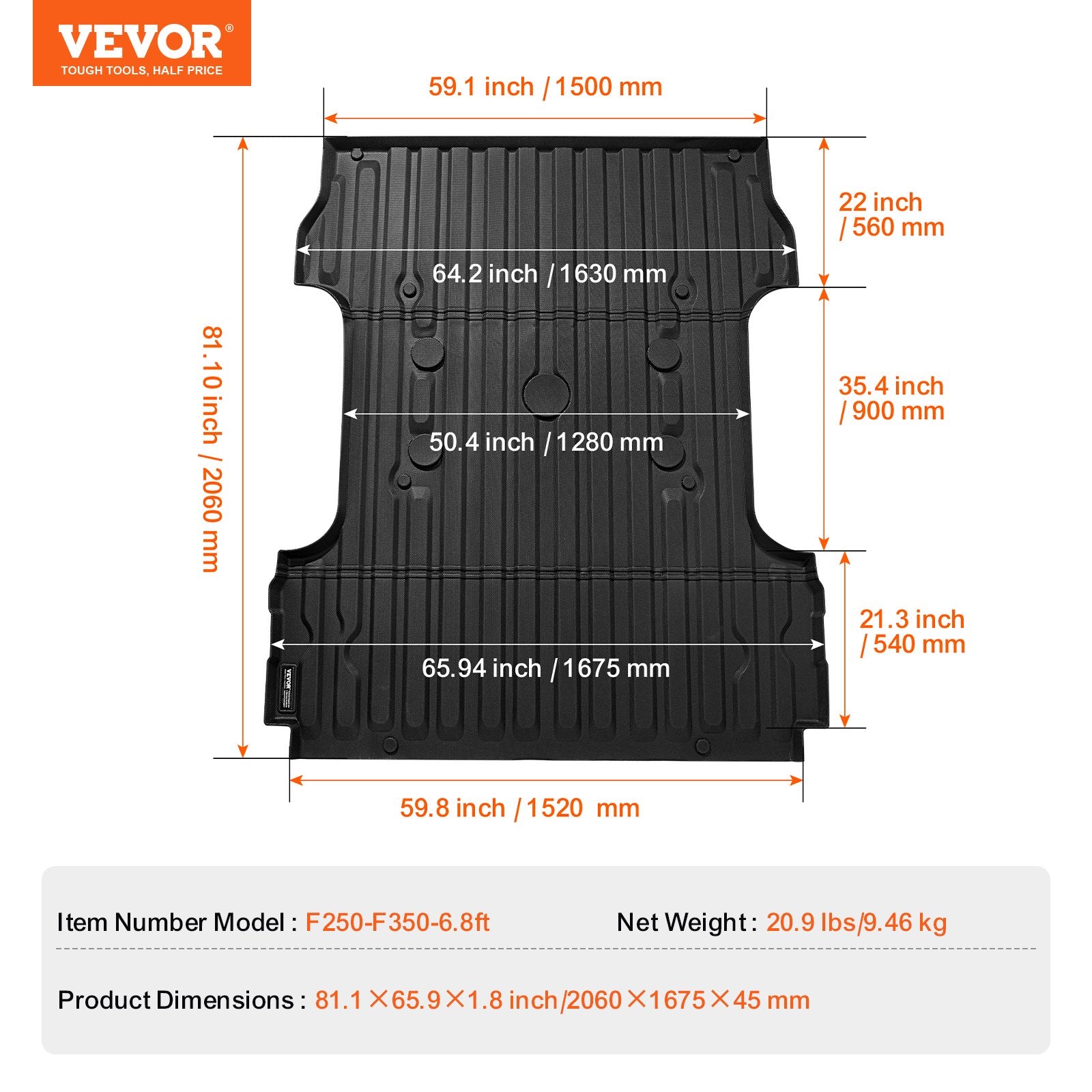 Truck Bed Mat Fit 2017-2024 — view 8