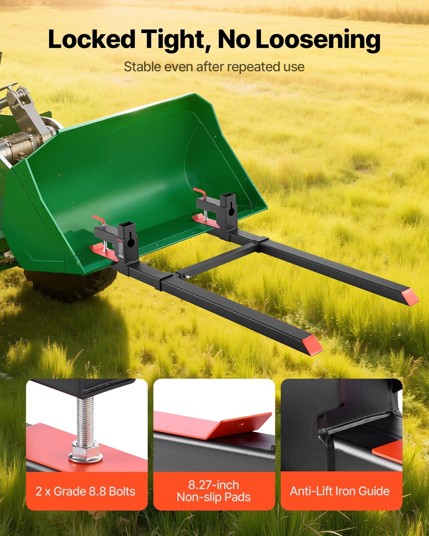 Pallet Forks 907 kg Clamp on Pallet — view 4