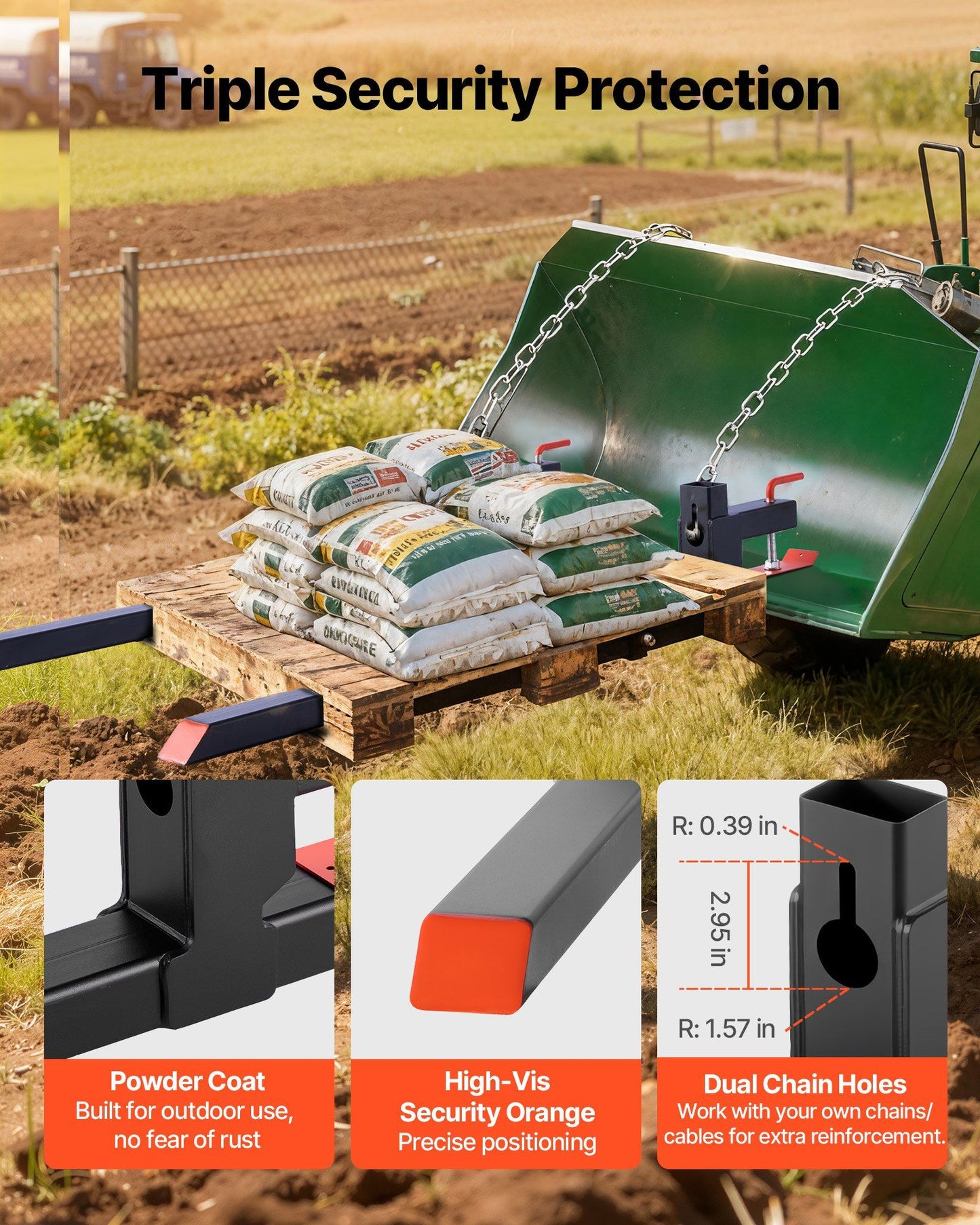 Pallet Forks 907 kg Clamp on Pallet — view 7