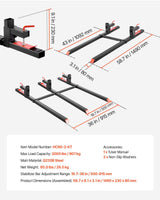 Pallet Forks 907 kg Clamp on Pallet — view 8
