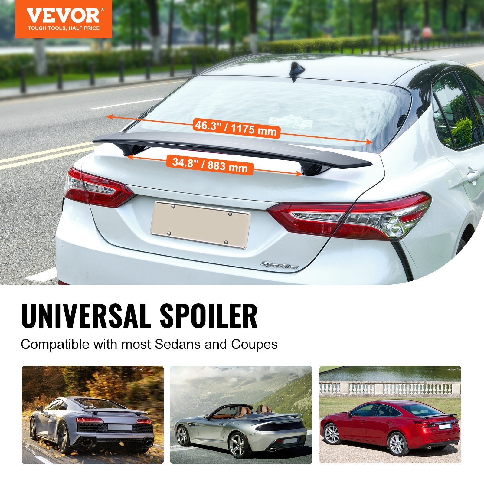 Universal Rear Spoiler 46.3 GT — view 3