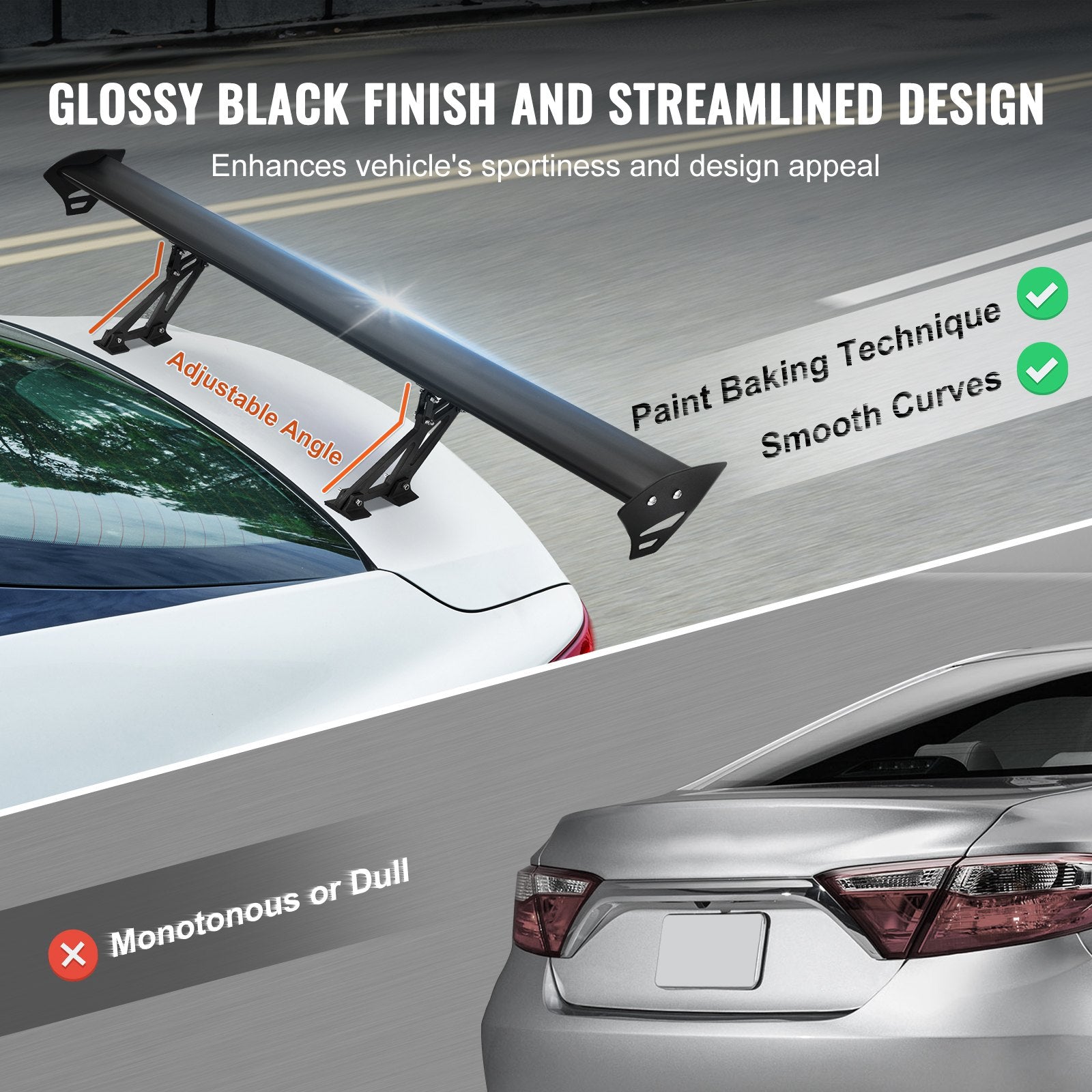 Universal Rear Spoiler GT Style — view 5