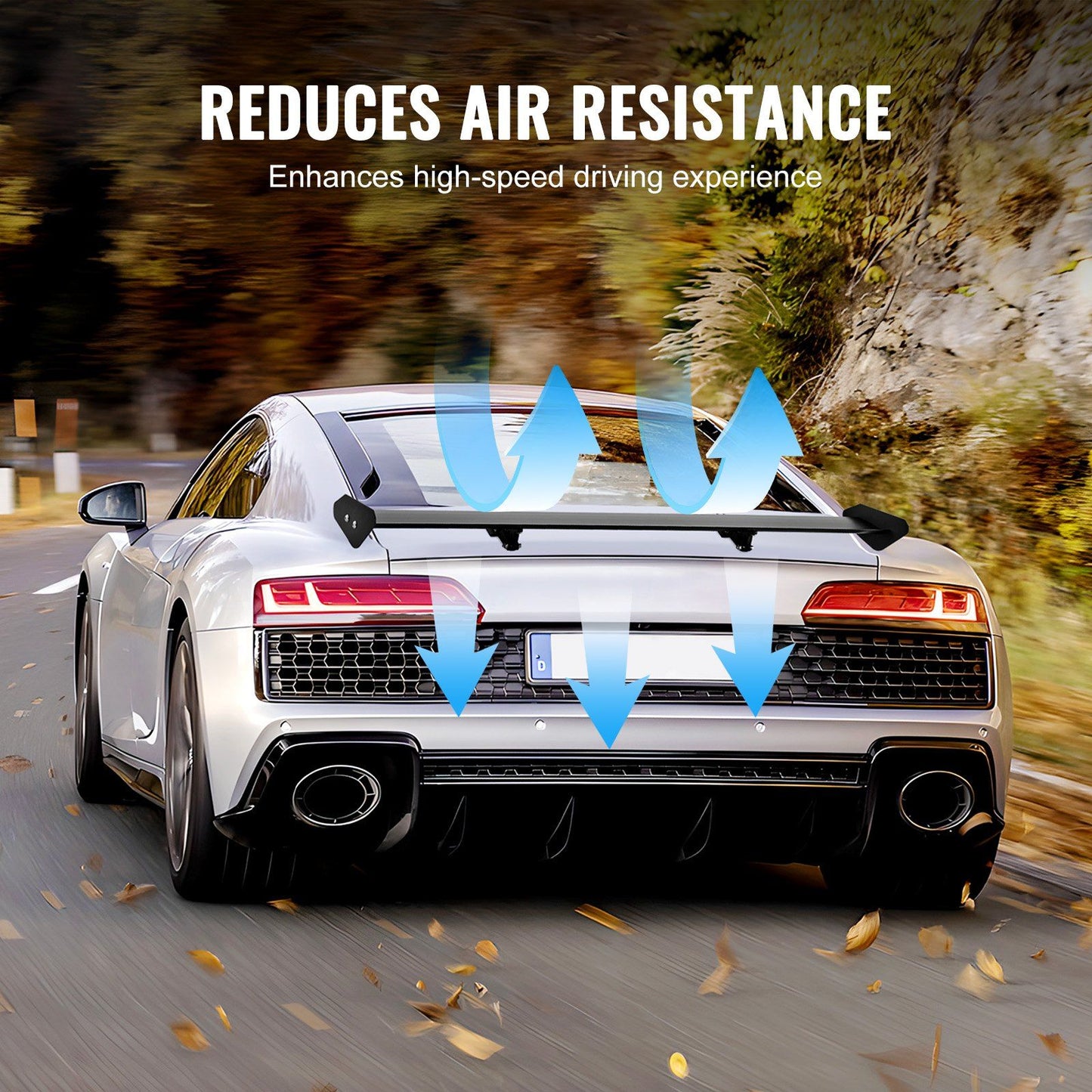 GT wing car spoiler 43.3 inch — view 6