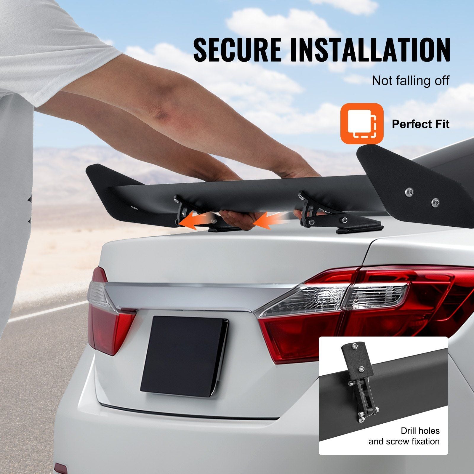 GT wing car spoiler 43.3 inch — view 7
