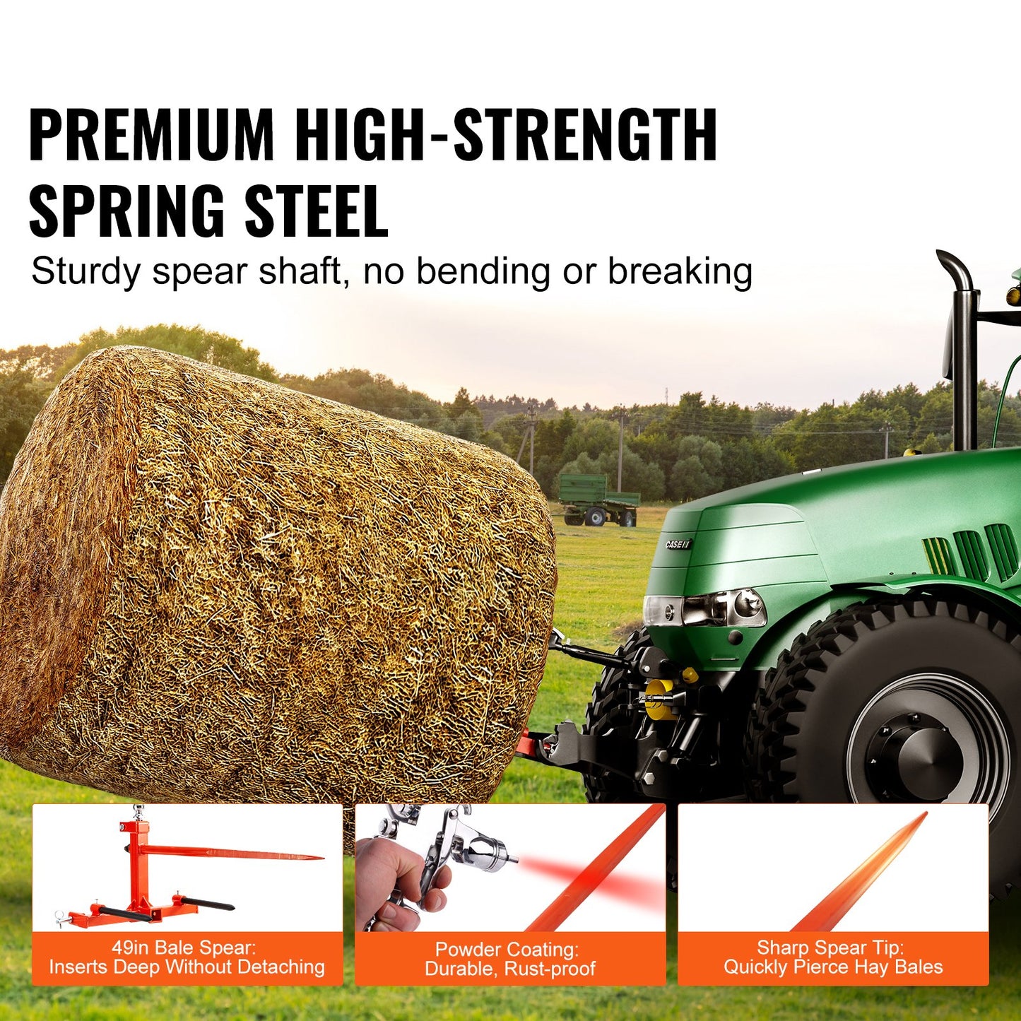 49 inch Hay Spear Bale Spears — view 4