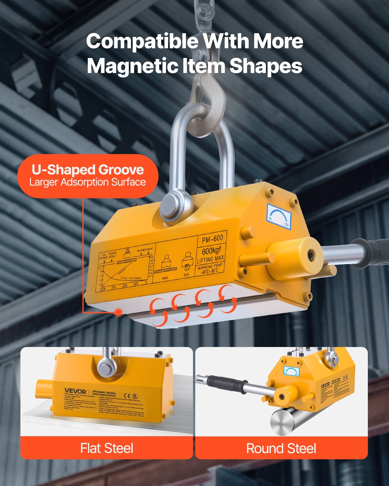 Permanent Magnetic Lifter, 600 kg — view 7