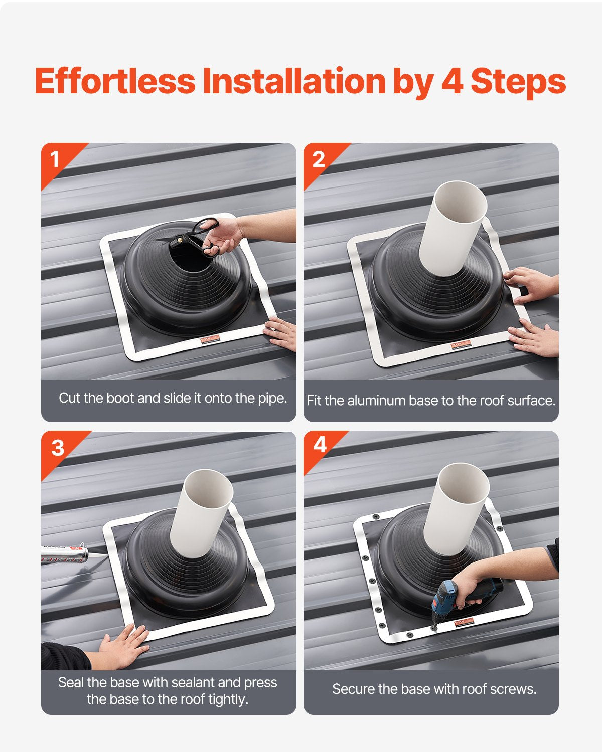 2 Pcs Metal Roof Pipe — view 6