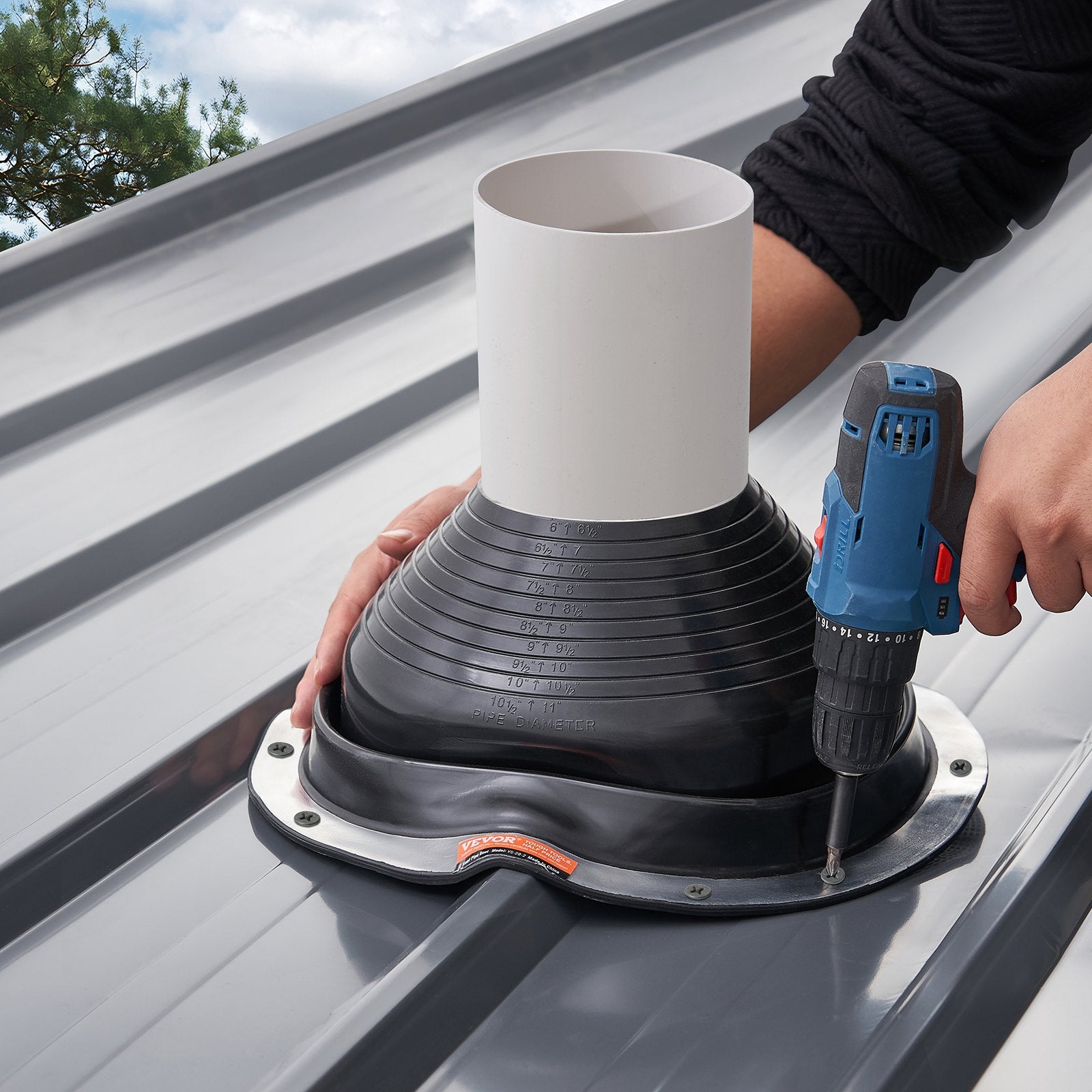 2 Pcs Metal Roof Pipe — view 9