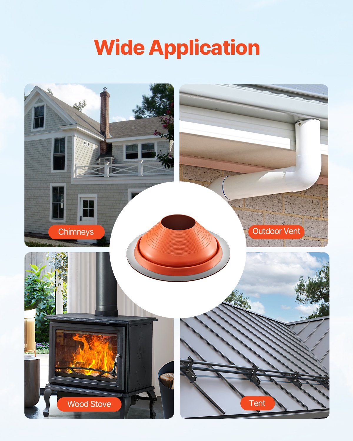Metal Roof Pipe Flashing Boot — view 7