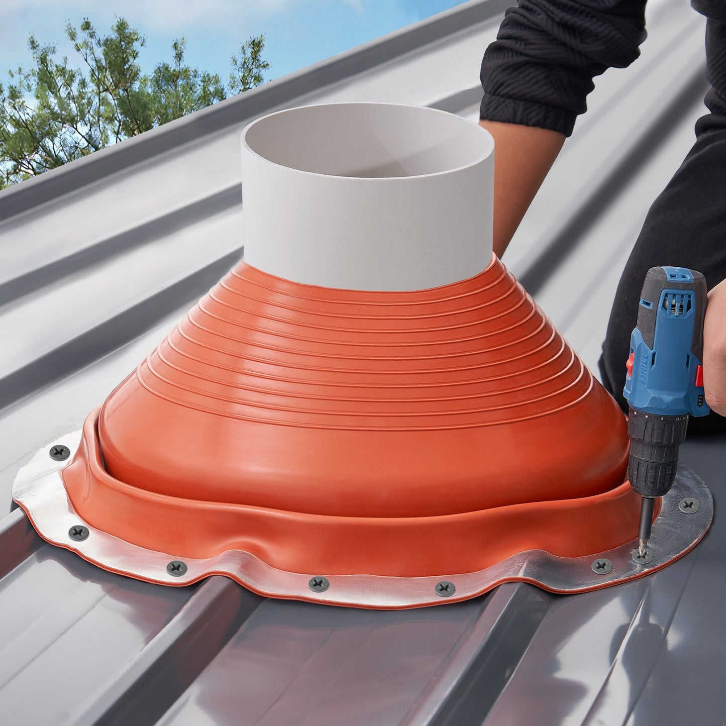 Metal Roof Pipe Flashing Boot — view 9