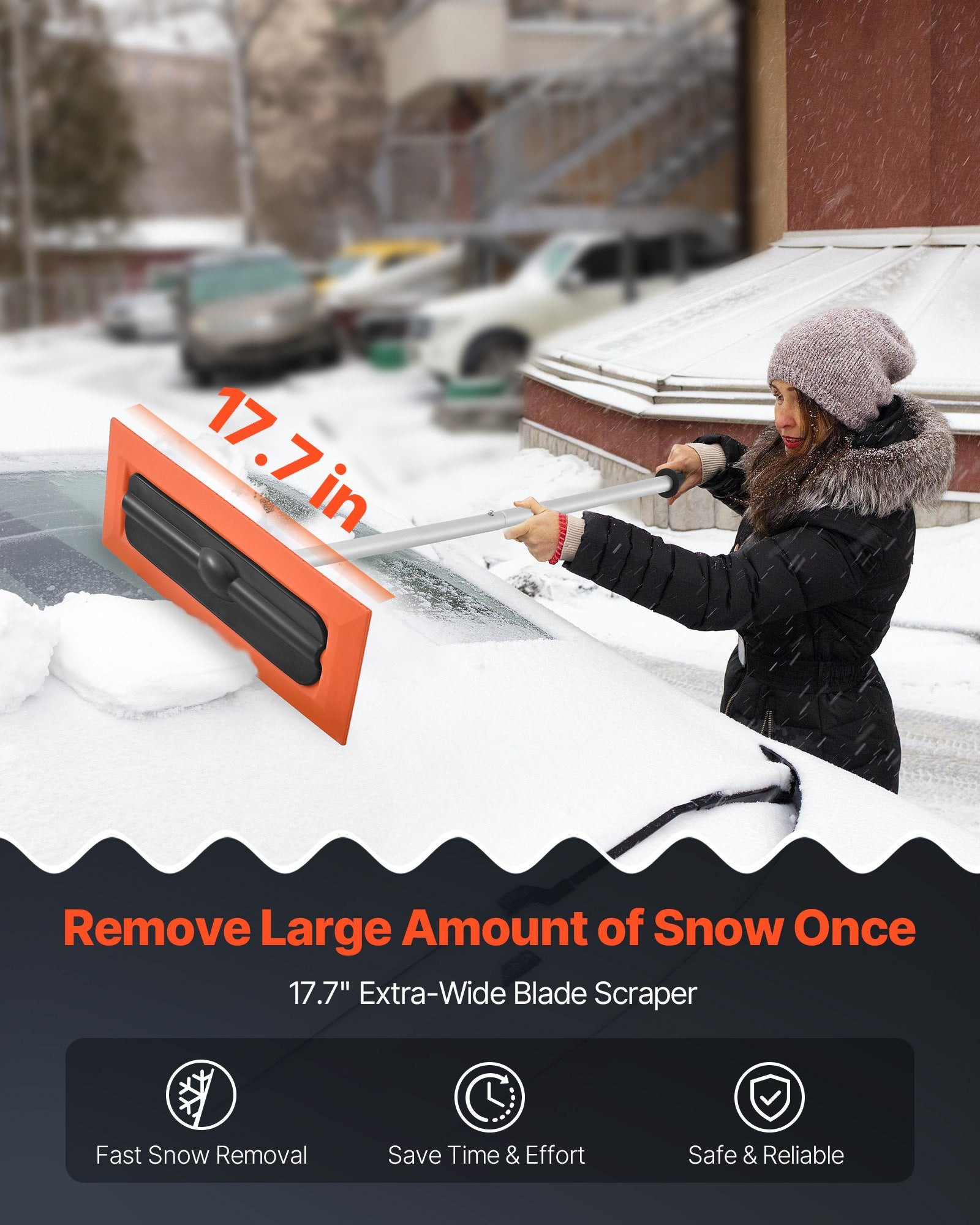 VEVOR Snow Roof Rake, 1.2m — view 3