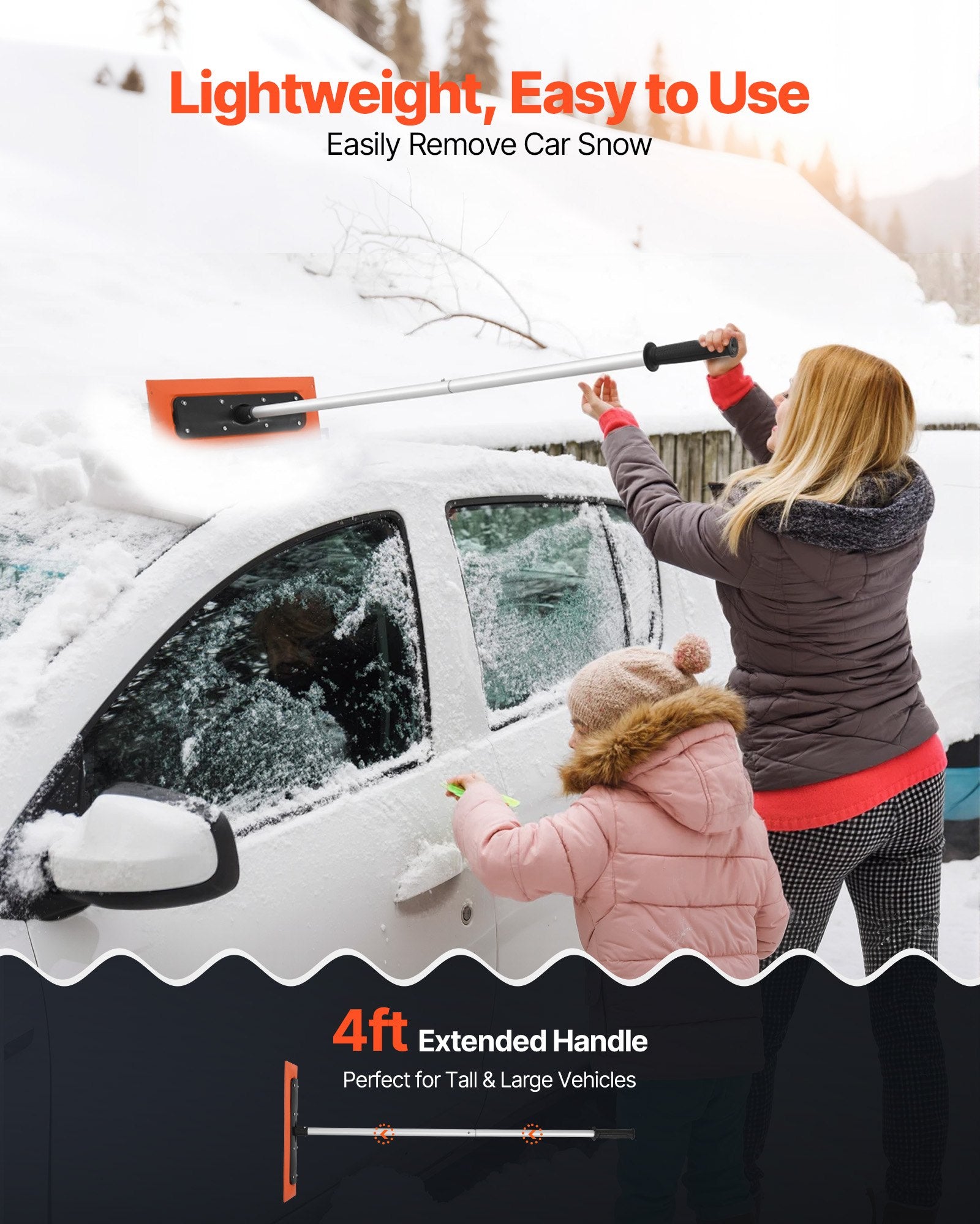 VEVOR Snow Roof Rake, 1.2m — view 5