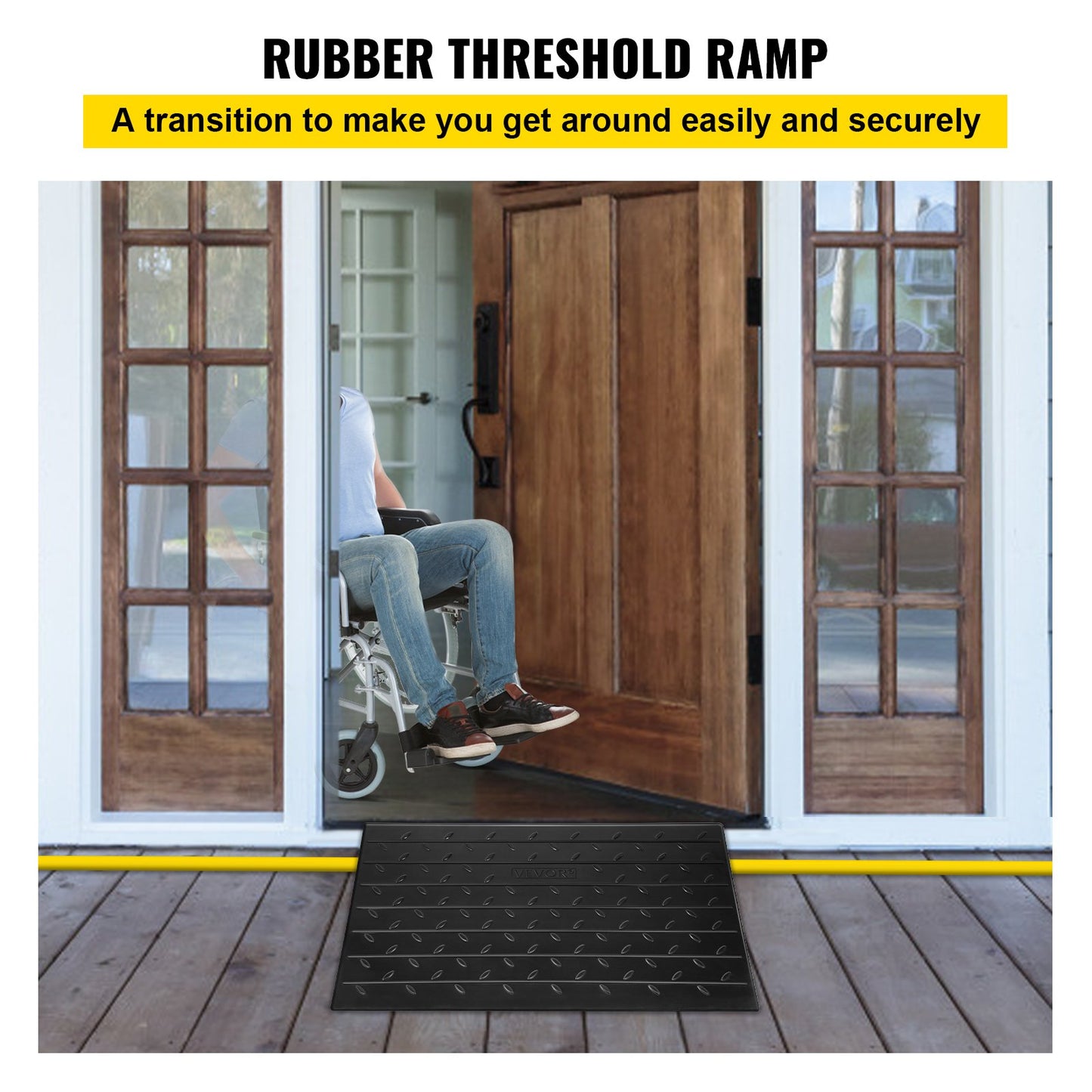 Rubber Threshold Ramp, 4 Rise — view 3