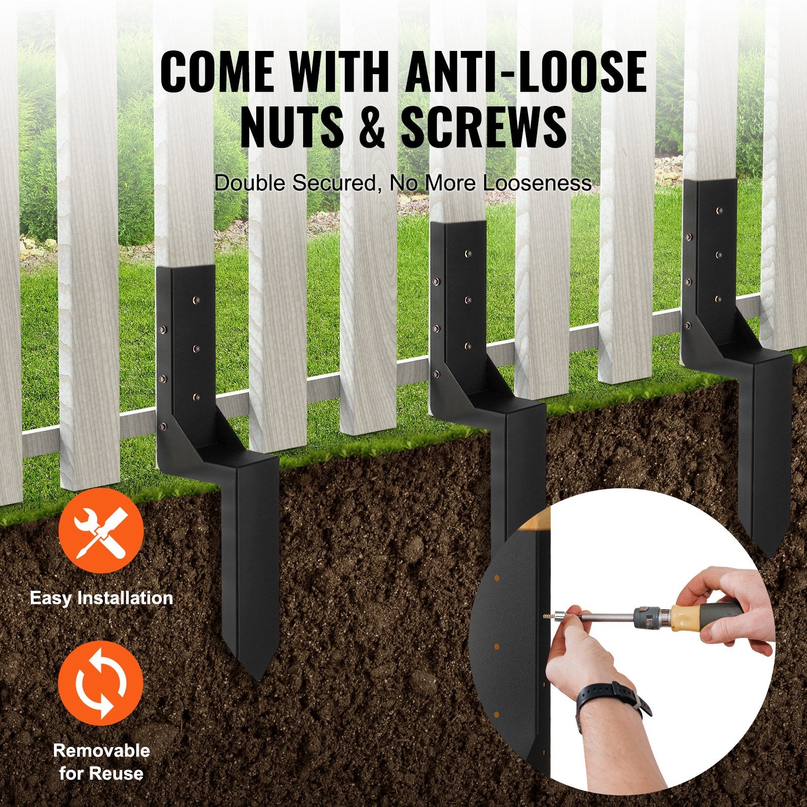 Fence Post Anchor Repair Kit — view 7