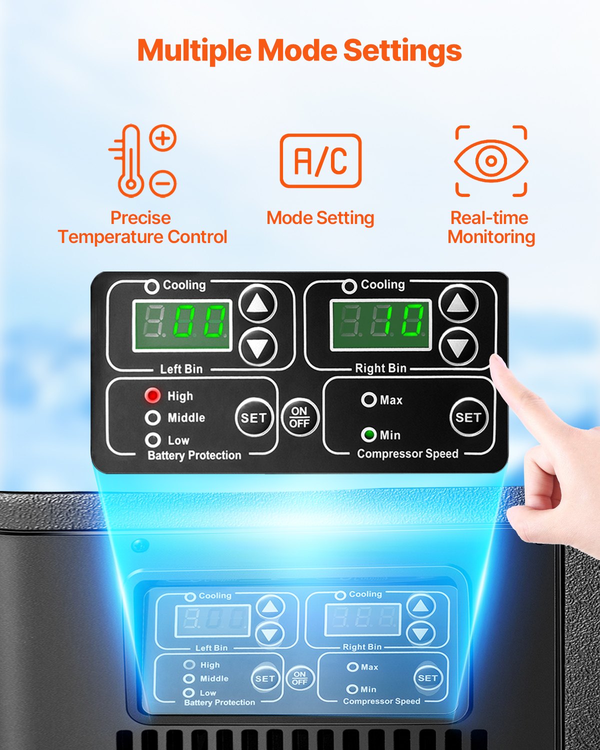 Portable Car Refrigerator Freezer Compressor 35L — view 6