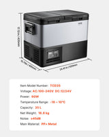 Portable Car Refrigerator Freezer Compressor 35L — view 8
