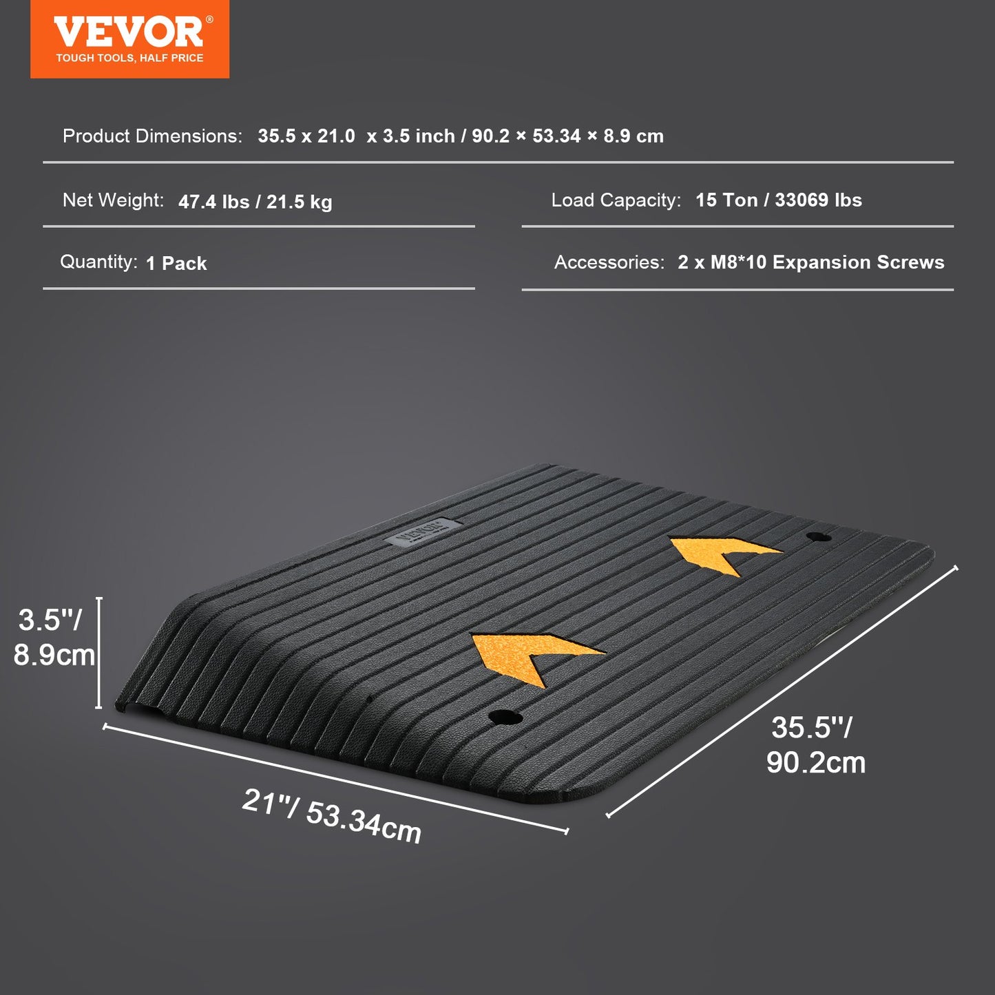 Upgraded Rubber Threshold Ramp, 8.9 — view 8