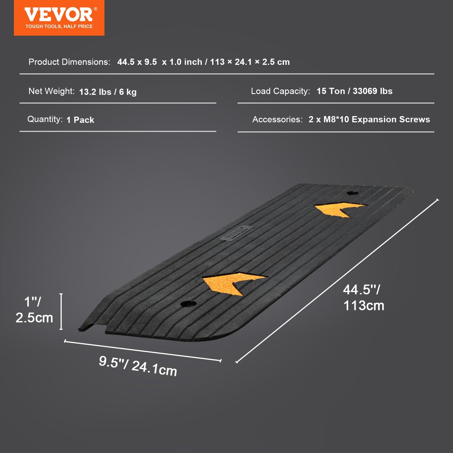Upgraded Rubber Threshold Ramp, 2.5 — view 8