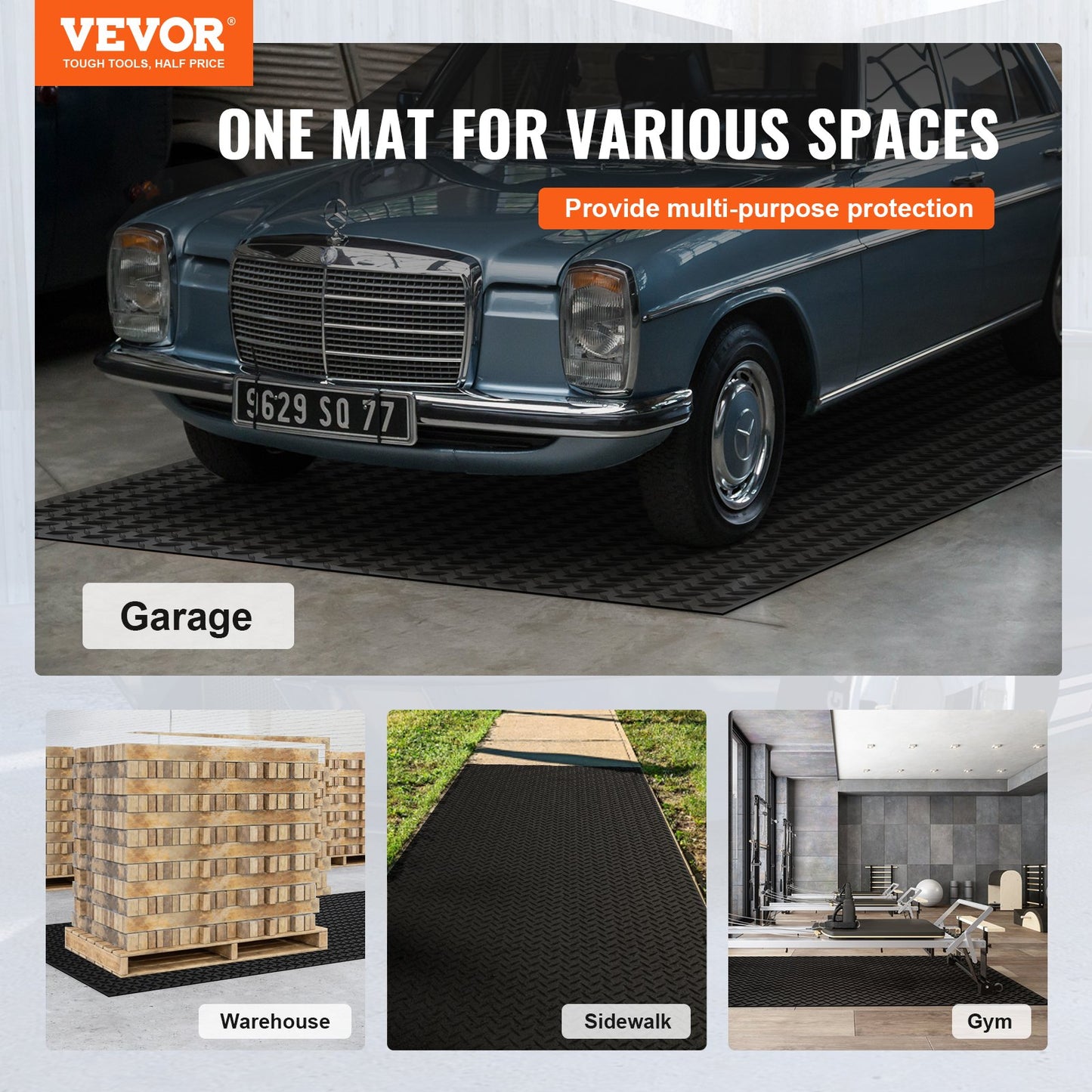 Diamond-Plate Rubber Flooring Roll, 3 — view 3