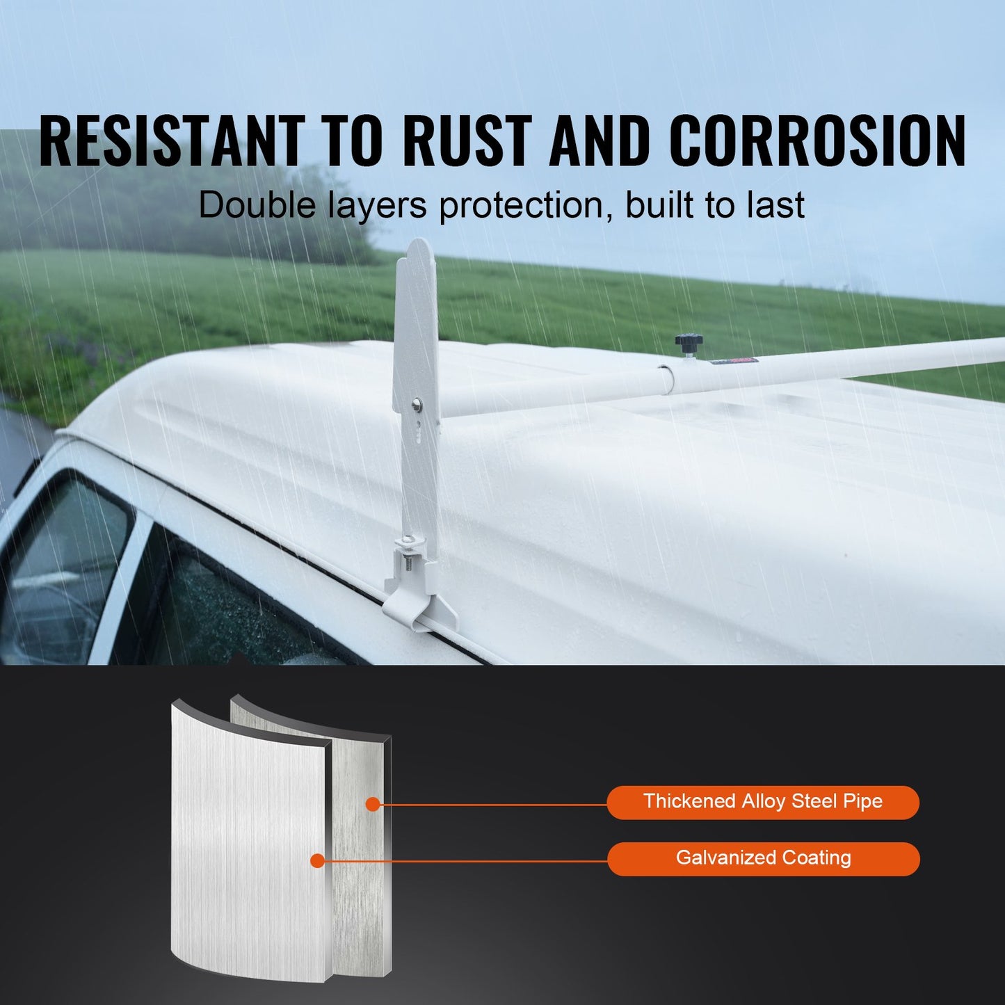 2-Bar Van Roof Ladder Rack — view 4