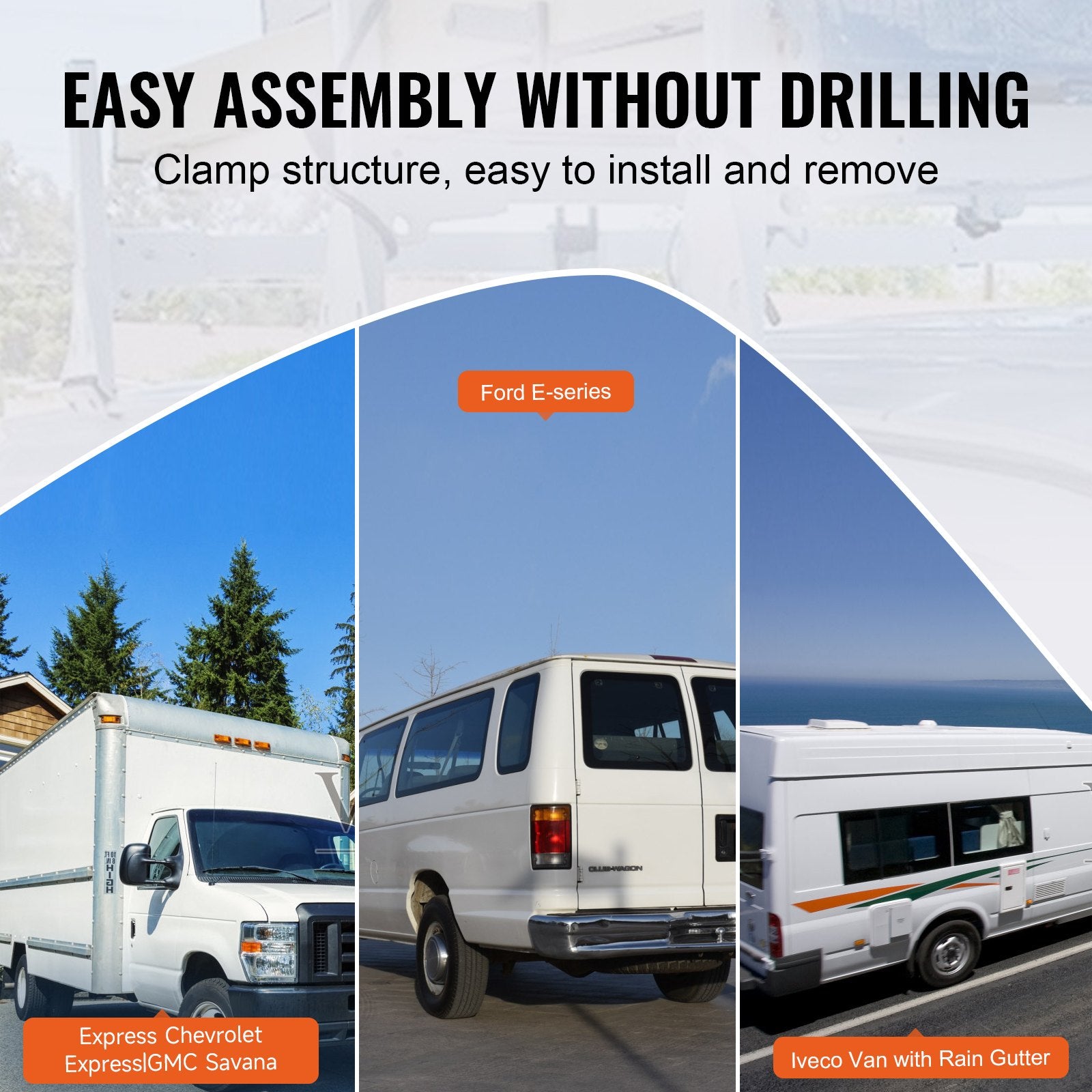 2-Bar Van Roof Ladder Rack — view 6