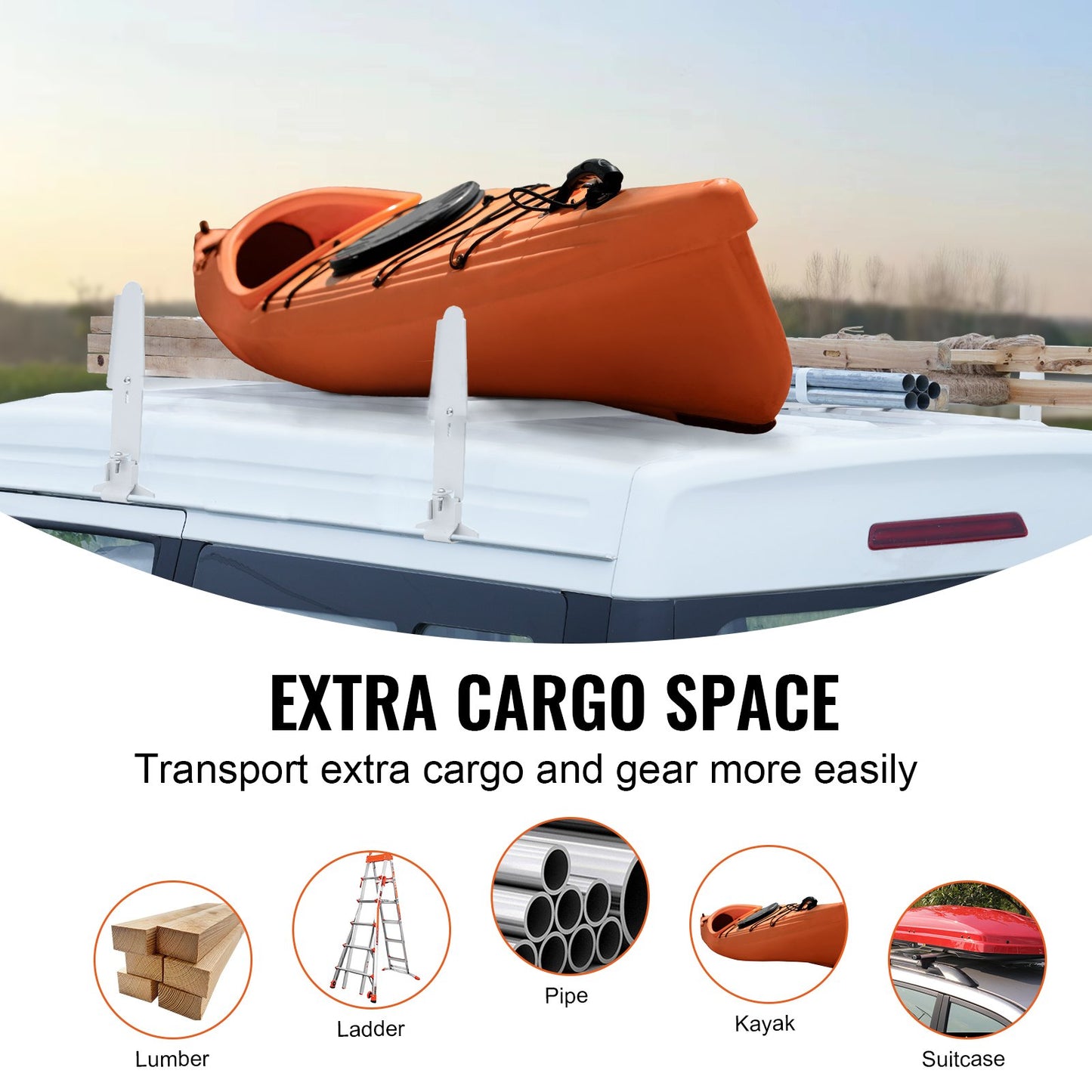 2-Bar Van Roof Ladder Rack — view 7