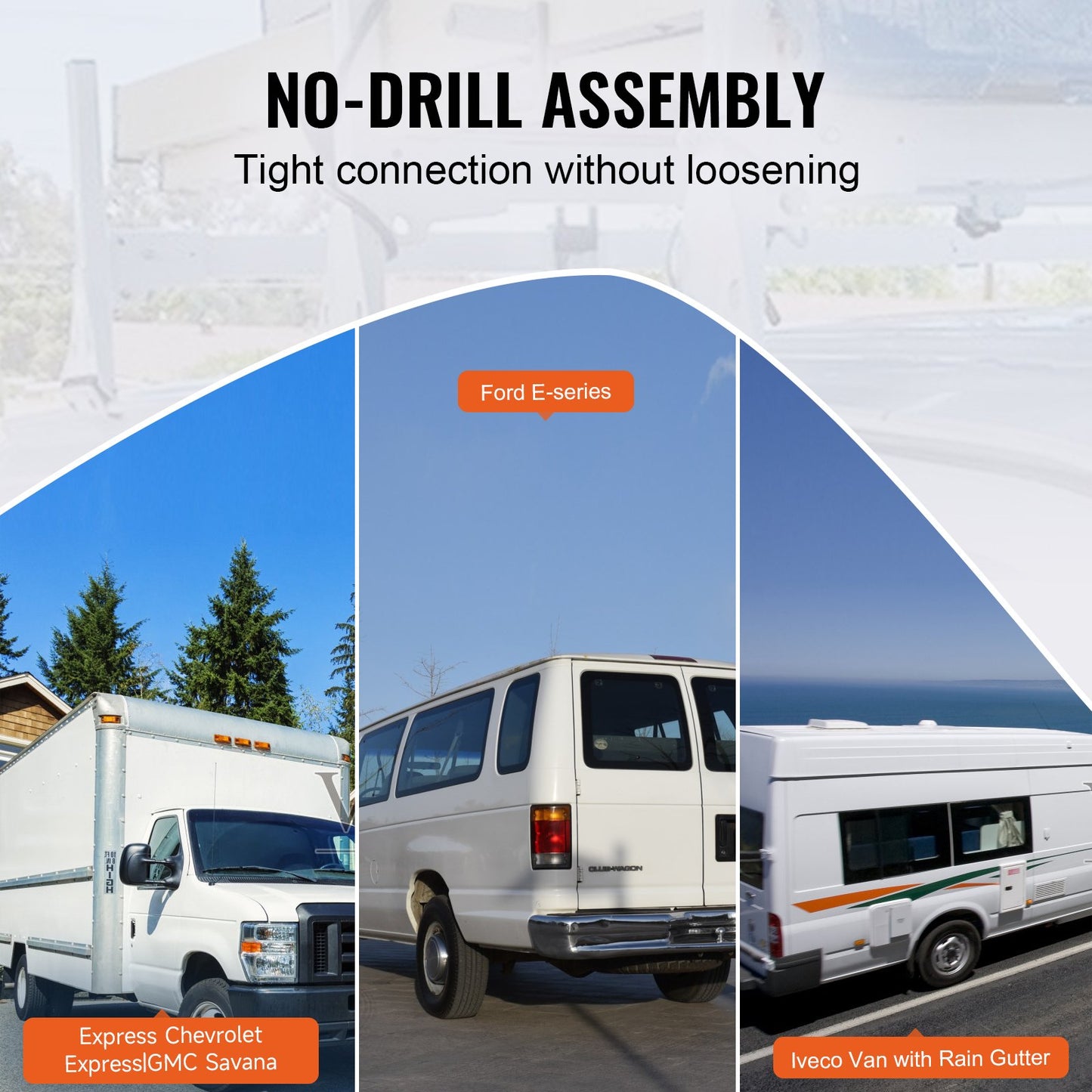 3-Bar Van Roof Ladder Rack — view 6