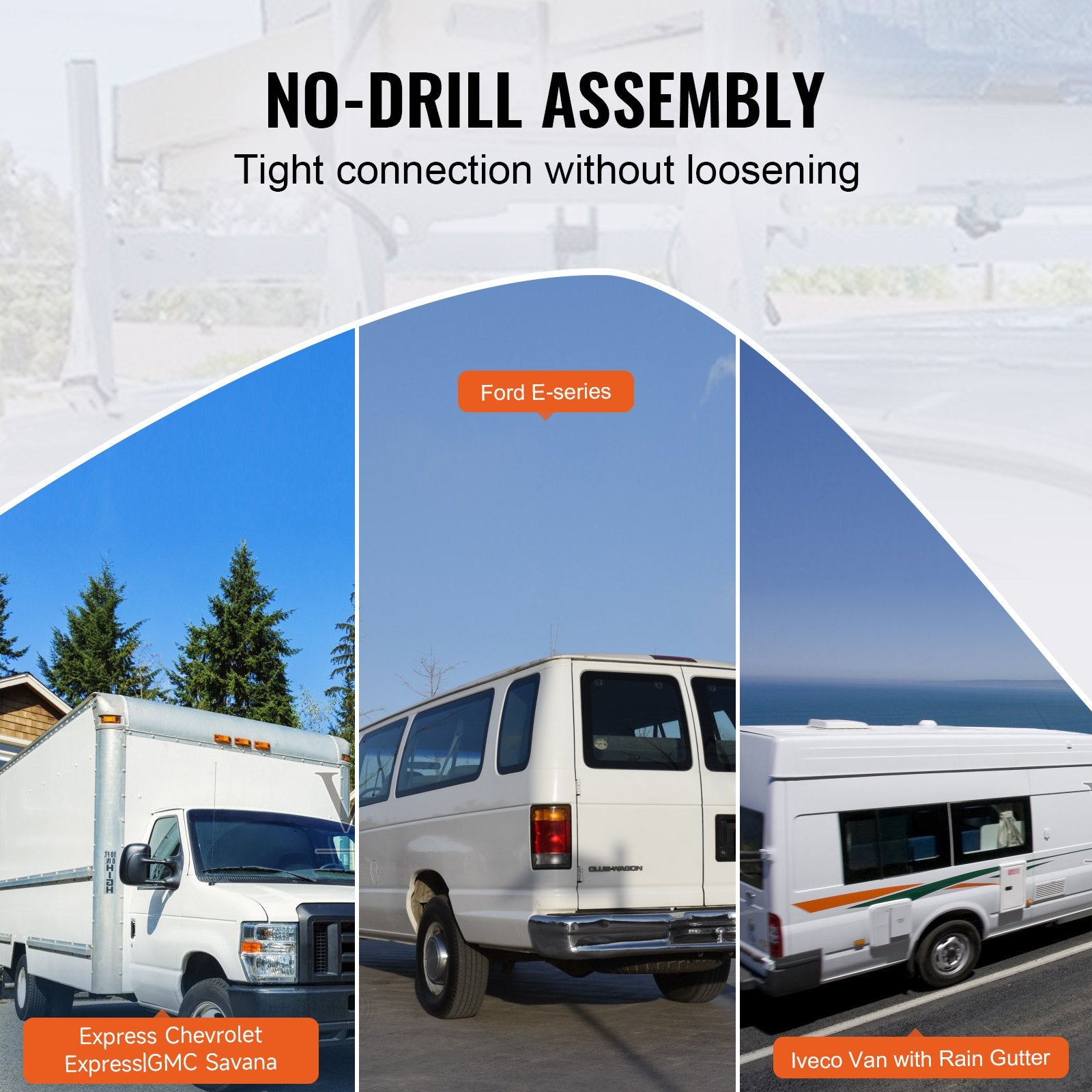 3-Bar Van Roof Ladder Rack — view 6