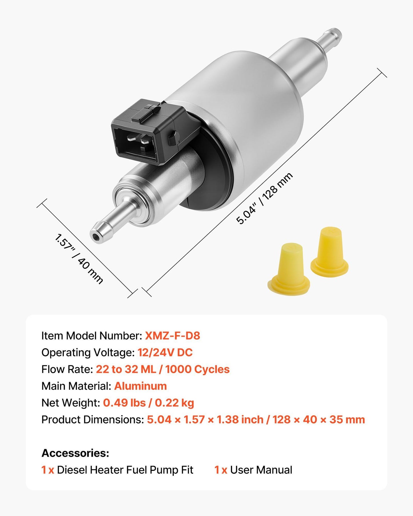 Diesel heater fuel dosing pump 12/24V — view 8